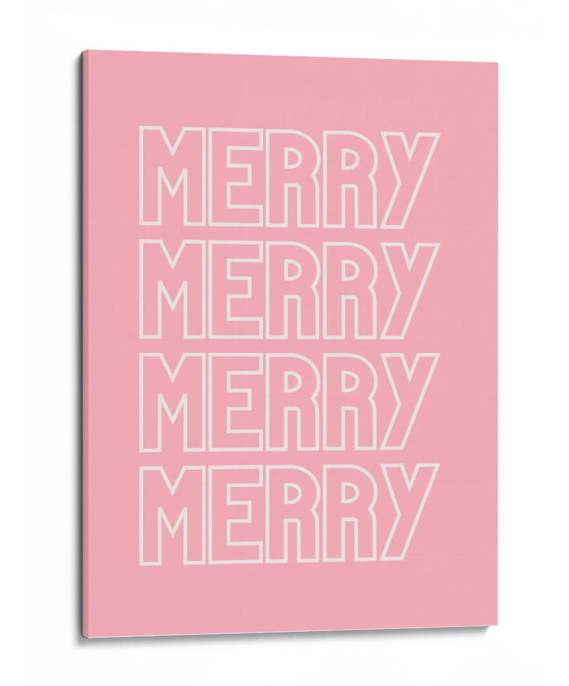 Merry Merry - Pink - Jolly and Dash | Cuadro decorativo de Canvas Lab