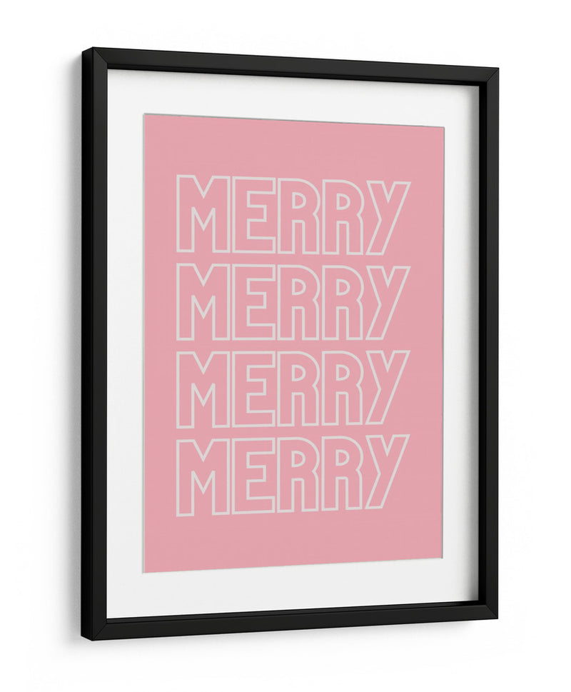Merry Merry - Pink - Jolly and Dash | Cuadro decorativo de Canvas Lab