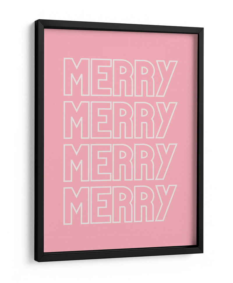 Merry Merry - Pink - Jolly and Dash | Cuadro decorativo de Canvas Lab