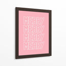 Merry Merry - Pink - Jolly and Dash | Cuadro decorativo de Canvas Lab