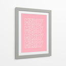 Merry Merry - Pink - Jolly and Dash | Cuadro decorativo de Canvas Lab