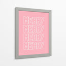 Merry Merry - Pink - Jolly and Dash | Cuadro decorativo de Canvas Lab