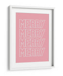 Merry Merry - Pink - Jolly and Dash | Cuadro decorativo de Canvas Lab