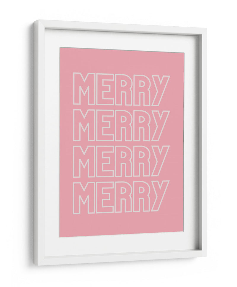 Merry Merry - Pink - Jolly and Dash | Cuadro decorativo de Canvas Lab