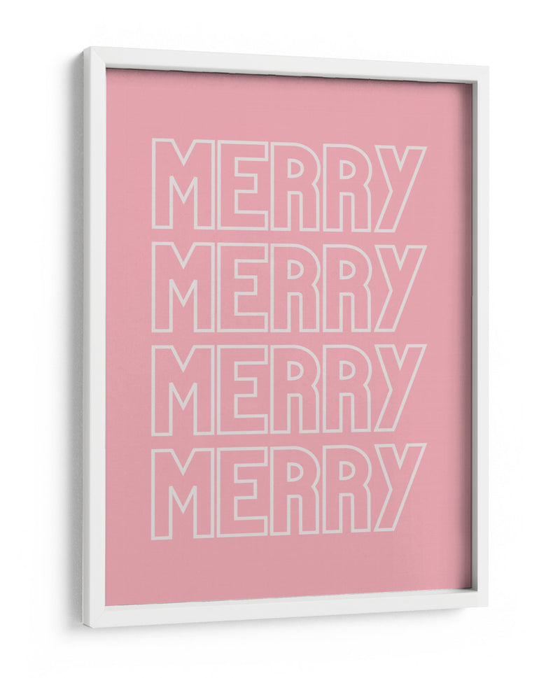Merry Merry - Pink - Jolly and Dash | Cuadro decorativo de Canvas Lab