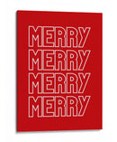 Feliz Feliz - Rojo - Jolly and Dash | Cuadro decorativo de Canvas Lab