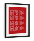 Feliz Feliz - Rojo - Jolly and Dash | Cuadro decorativo de Canvas Lab