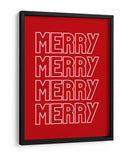 Feliz Feliz - Rojo - Jolly and Dash | Cuadro decorativo de Canvas Lab
