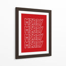 Feliz Feliz - Rojo - Jolly and Dash | Cuadro decorativo de Canvas Lab