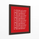 Feliz Feliz - Rojo - Jolly and Dash | Cuadro decorativo de Canvas Lab