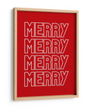 Feliz Feliz - Rojo - Jolly and Dash | Cuadro decorativo de Canvas Lab