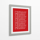 Feliz Feliz - Rojo - Jolly and Dash | Cuadro decorativo de Canvas Lab