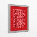 Feliz Feliz - Rojo - Jolly and Dash | Cuadro decorativo de Canvas Lab