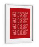 Feliz Feliz - Rojo - Jolly and Dash | Cuadro decorativo de Canvas Lab