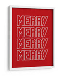 Feliz Feliz - Rojo - Jolly and Dash | Cuadro decorativo de Canvas Lab