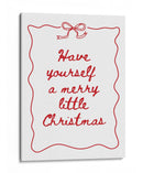 Que tengas una feliz pequeña Navidad - Rojo - Jolly and Dash | Cuadro decorativo de Canvas Lab