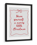 Que tengas una feliz pequeña Navidad - Rojo - Jolly and Dash | Cuadro decorativo de Canvas Lab