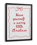 Que tengas una feliz pequeña Navidad - Rojo - Jolly and Dash | Cuadro decorativo de Canvas Lab