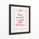 Que tengas una feliz pequeña Navidad - Rojo - Jolly and Dash | Cuadro decorativo de Canvas Lab
