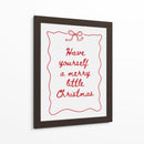 Que tengas una feliz pequeña Navidad - Rojo - Jolly and Dash | Cuadro decorativo de Canvas Lab