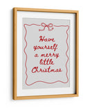 Que tengas una feliz pequeña Navidad - Rojo - Jolly and Dash | Cuadro decorativo de Canvas Lab