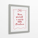 Que tengas una feliz pequeña Navidad - Rojo - Jolly and Dash | Cuadro decorativo de Canvas Lab