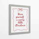 Que tengas una feliz pequeña Navidad - Rojo - Jolly and Dash | Cuadro decorativo de Canvas Lab
