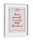 Que tengas una feliz pequeña Navidad - Rojo - Jolly and Dash | Cuadro decorativo de Canvas Lab