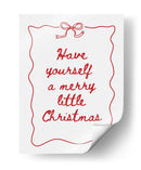 Que tengas una feliz pequeña Navidad - Rojo - Jolly and Dash | Cuadro decorativo de Canvas Lab