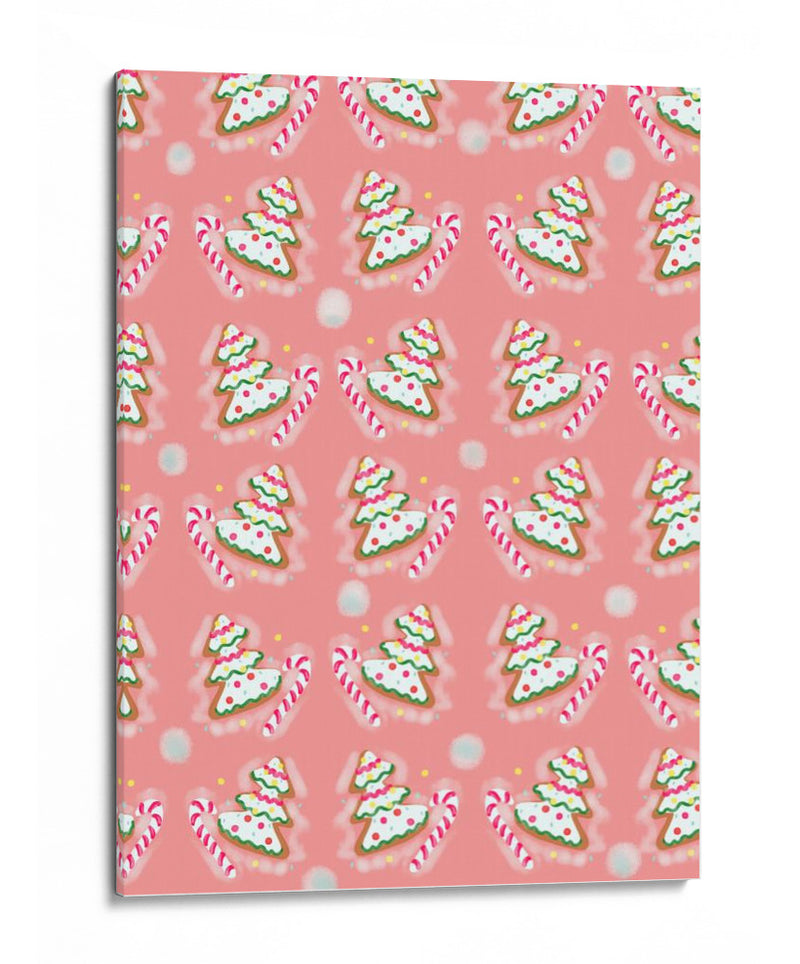 Patrón de Navidad - Art by the | Cuadro decorativo de Canvas Lab