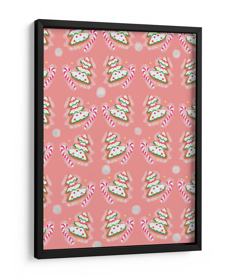 Patrón de Navidad - Art by the | Cuadro decorativo de Canvas Lab