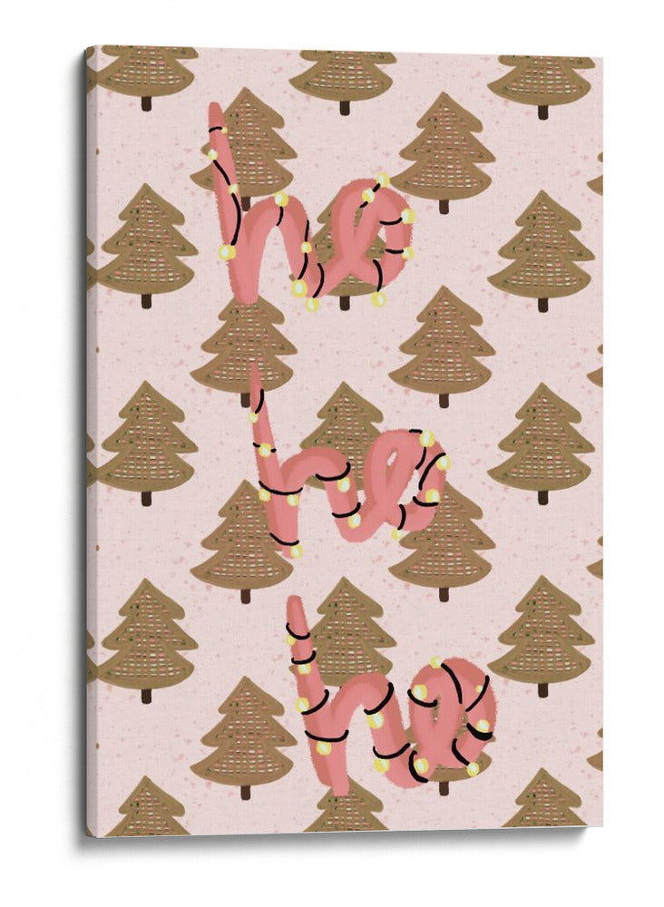 Navidad Ho Ho Ho - Art by the | Cuadro decorativo de Canvas Lab