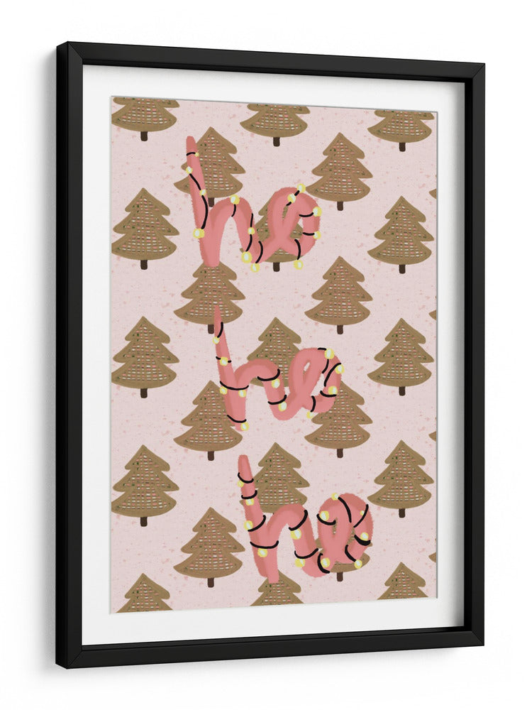 Navidad Ho Ho Ho - Art by the | Cuadro decorativo de Canvas Lab