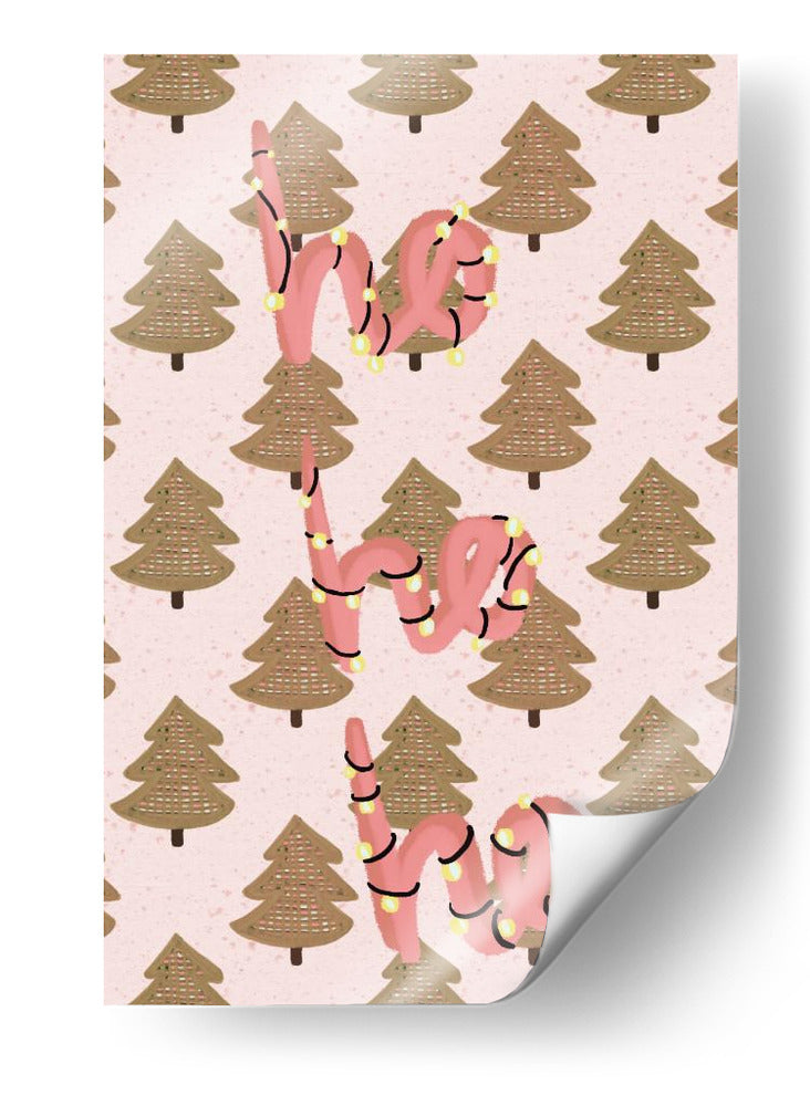Navidad Ho Ho Ho - Art by the | Cuadro decorativo de Canvas Lab