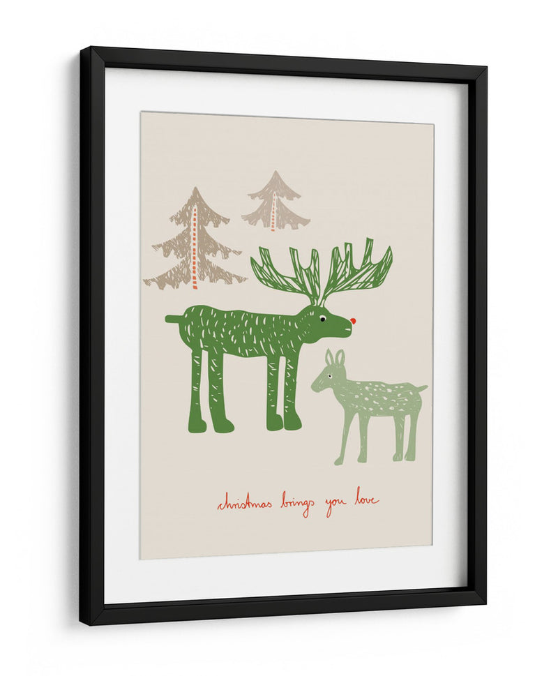 Navidad te trae amor Bird - Annick | Cuadro decorativo de Canvas Lab