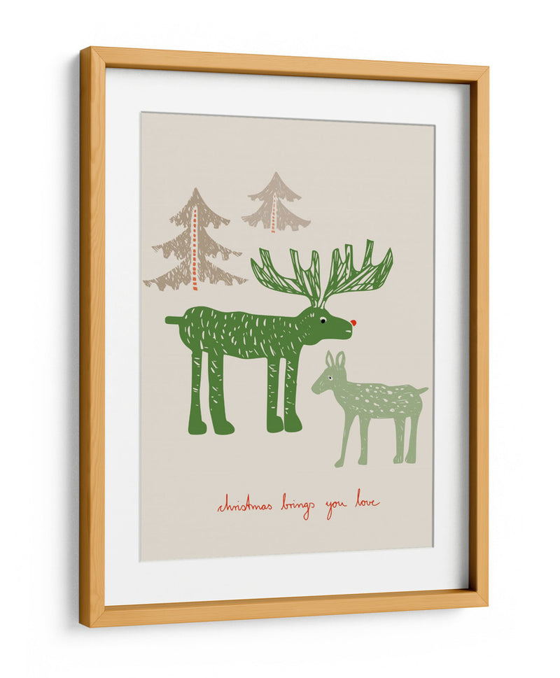 Navidad te trae amor Bird - Annick | Cuadro decorativo de Canvas Lab