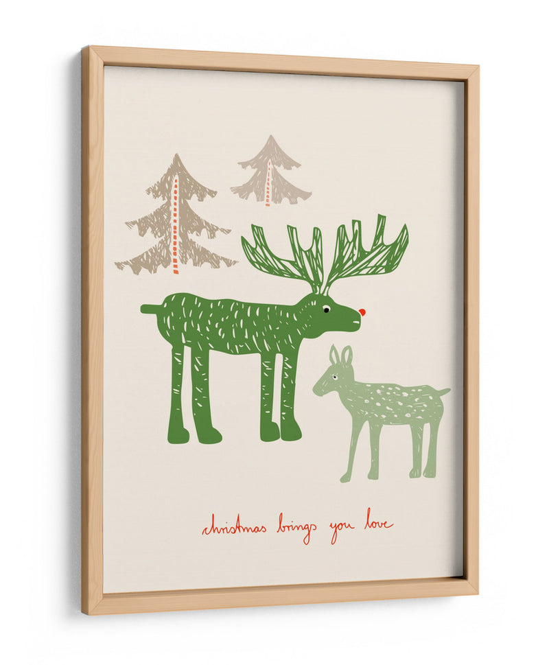 Navidad te trae amor Bird - Annick | Cuadro decorativo de Canvas Lab