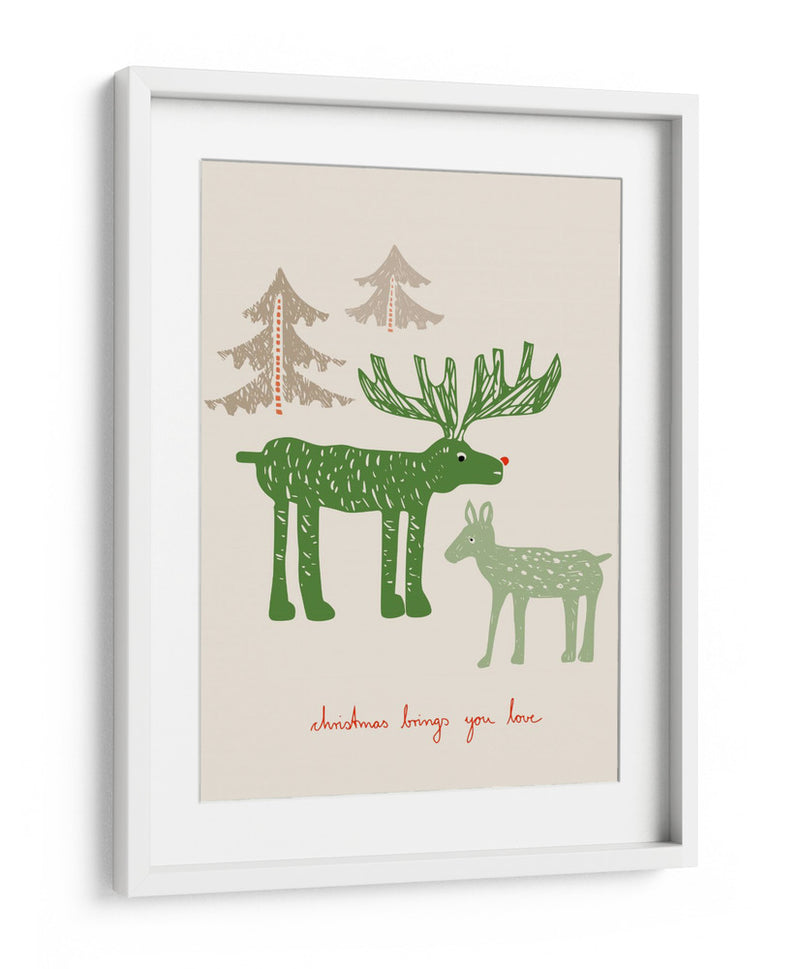 Navidad te trae amor Bird - Annick | Cuadro decorativo de Canvas Lab