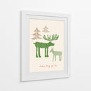 Navidad te trae amor Alce - Annick | Cuadro decorativo de Canvas Lab