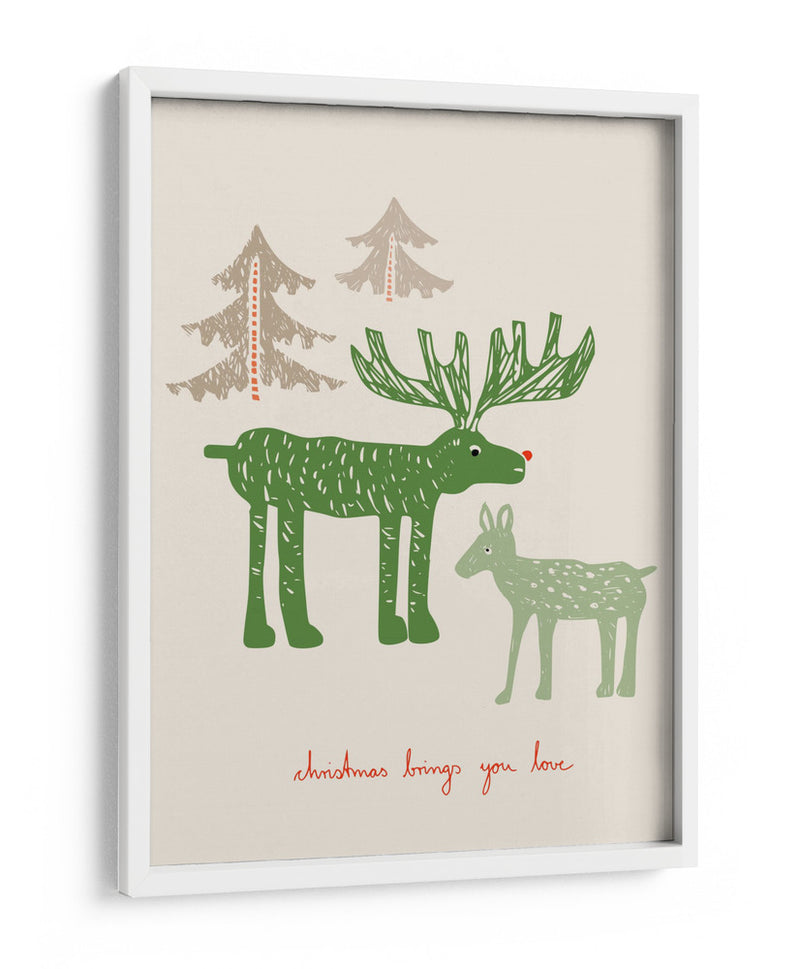 Navidad te trae amor Bird - Annick | Cuadro decorativo de Canvas Lab