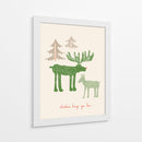 Navidad te trae amor Alce - Annick | Cuadro decorativo de Canvas Lab