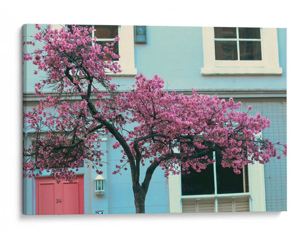 Los cerezos y Londres - E Ordóñez | Cuadro decorativo de Canvas Lab