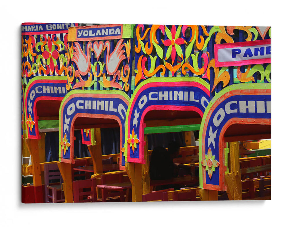 Típicas trajineras en Xochimilco - Luis Rodrigo Magaña Andrade | Cuadro decorativo de Canvas Lab