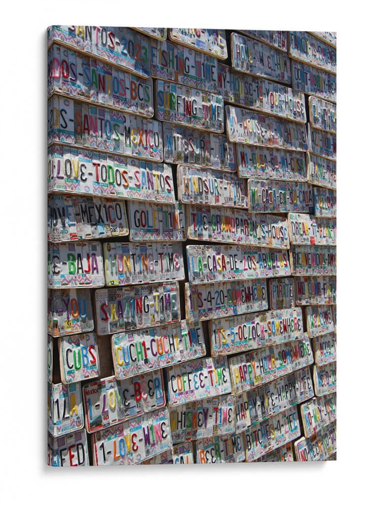 Coloridos letreros en Todos Santos Baja California Sur - Luis Rodrigo Magaña Andrade | Cuadro decorativo de Canvas Lab