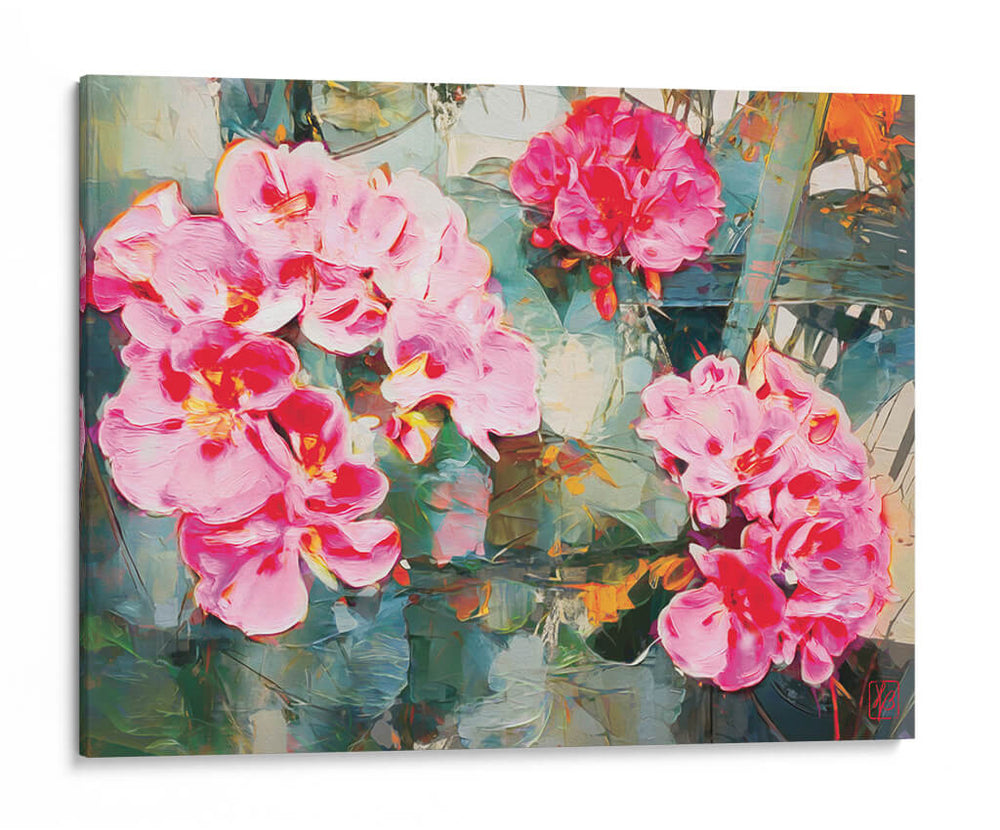 Geranio Rosado 01 Rectangular - Hugo Bello | Cuadro decorativo de Canvas Lab