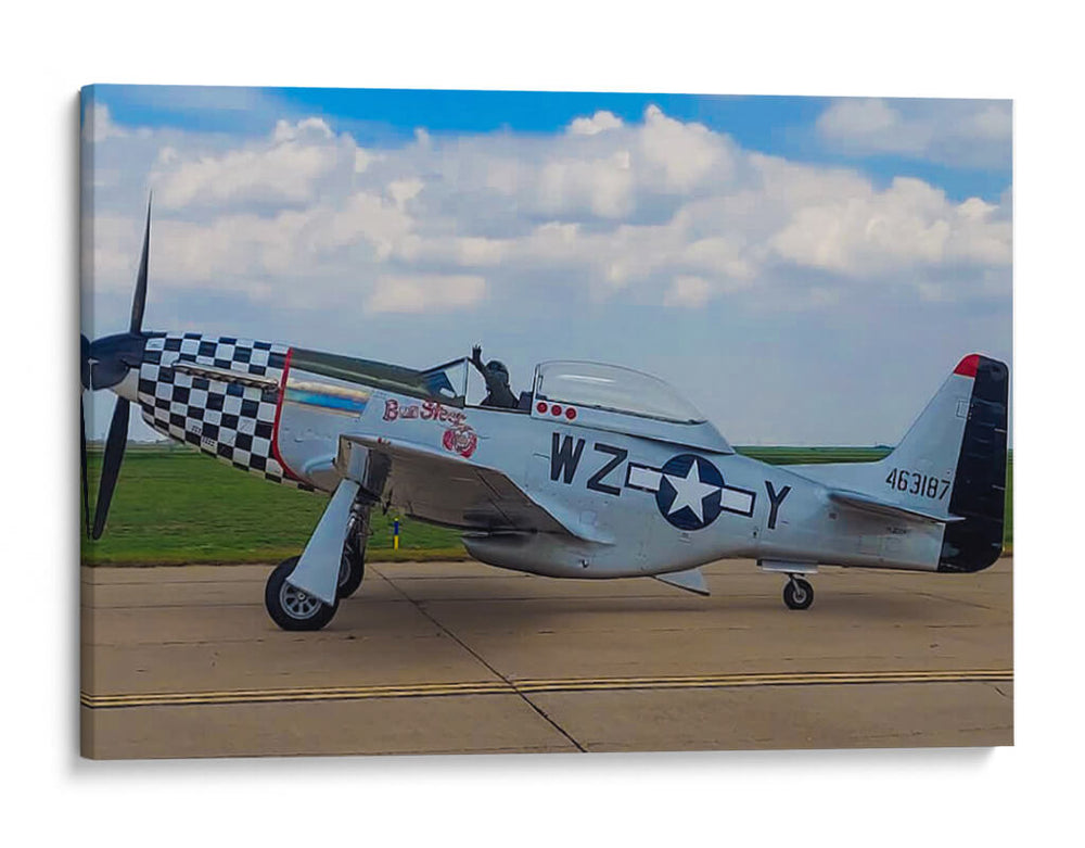P-51 Mustang  - M Gutierrez | Cuadro decorativo de Canvas Lab