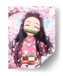 Nezuko Kamado - Puffy Design | Cuadro decorativo de Canvas Lab