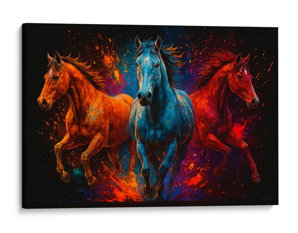 Caballos galopando II - Caperh | Cuadro decorativo de Canvas Lab