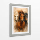 Caballos salvajes - Caperh | Cuadro decorativo de Canvas Lab