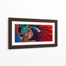 Cara Maya en rojo - Caperh | Cuadro decorativo de Canvas Lab